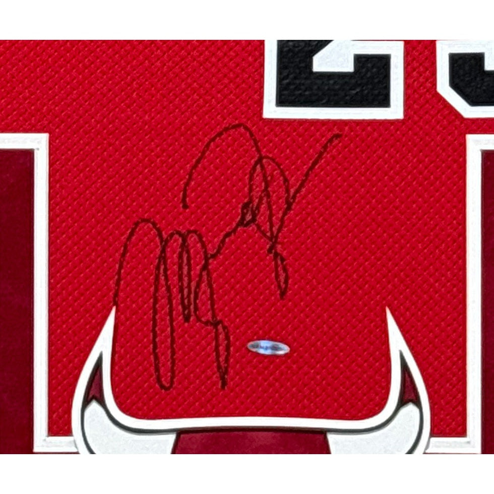 Michael Jordan Framed Signed Bulls Rookie Jersey Autographed UpperDeck UDA