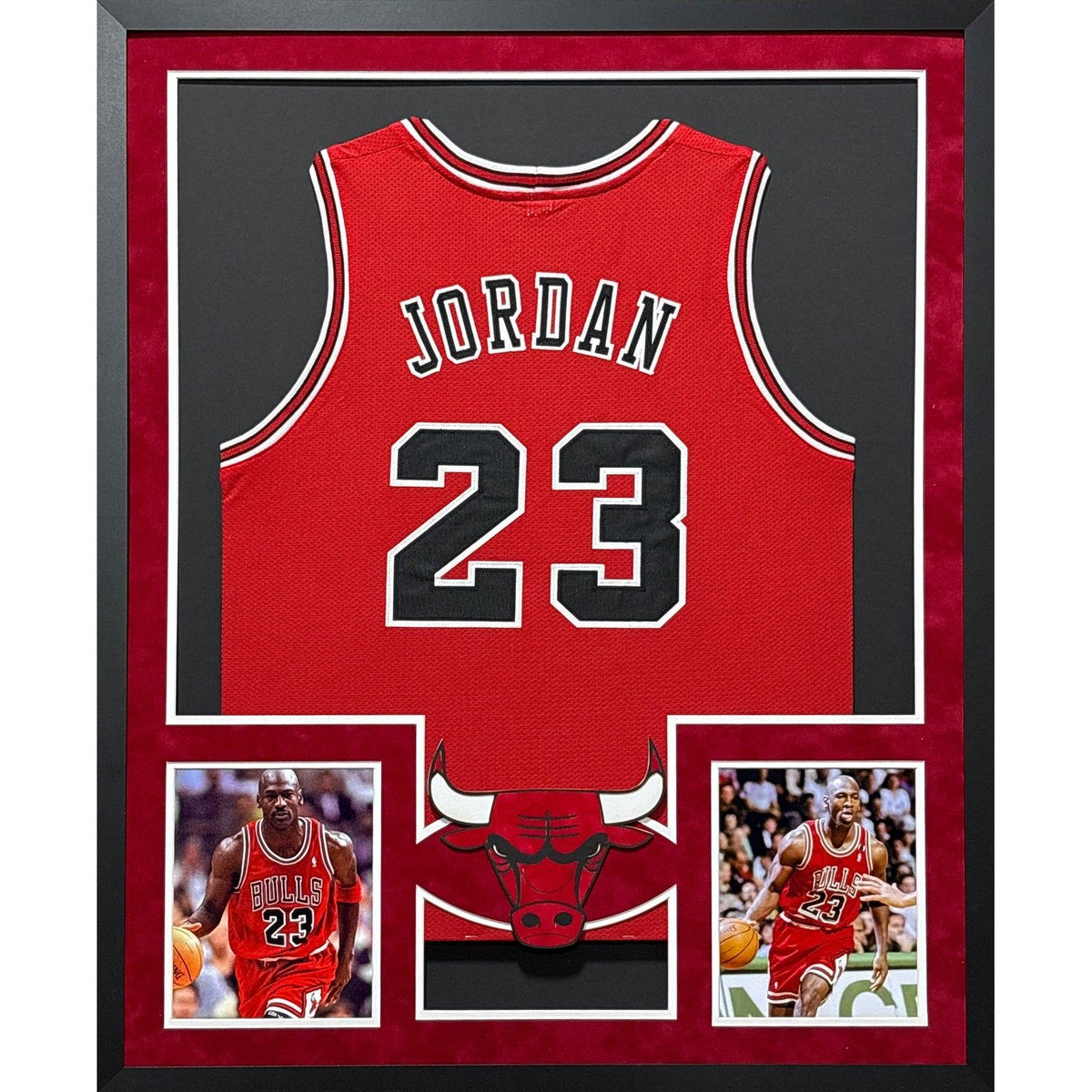 Michael Jordan UNSIGNED Framed Jersey Chicago Bulls AMR 2P