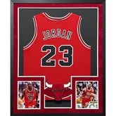 Michael Jordan UNSIGNED Framed Jersey Chicago Bulls AMR 2P