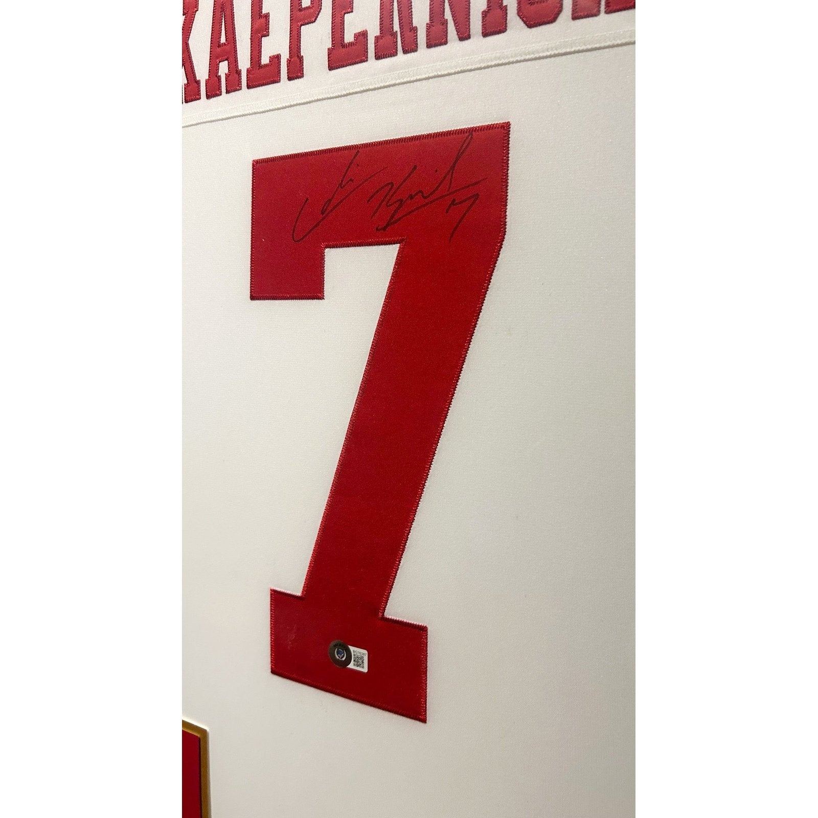 Colin Kaepernick Framed Signed Jersey Beckett Autographed San Francisco 49ers