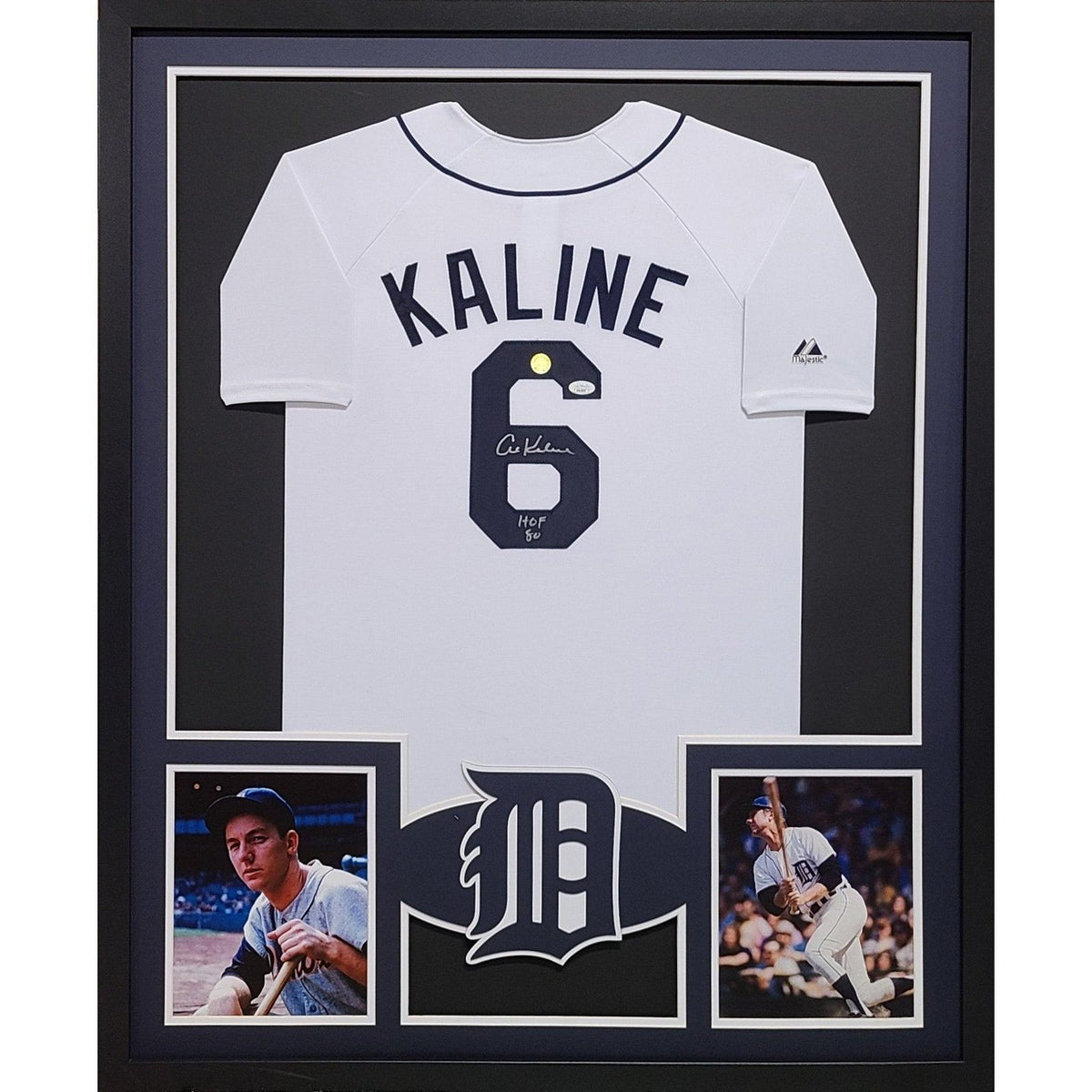 Al Kaline Signed Framed Jersey JSA Autographed Detroit Tigers