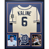Al Kaline Signed Framed Jersey JSA Autographed Detroit Tigers Patch