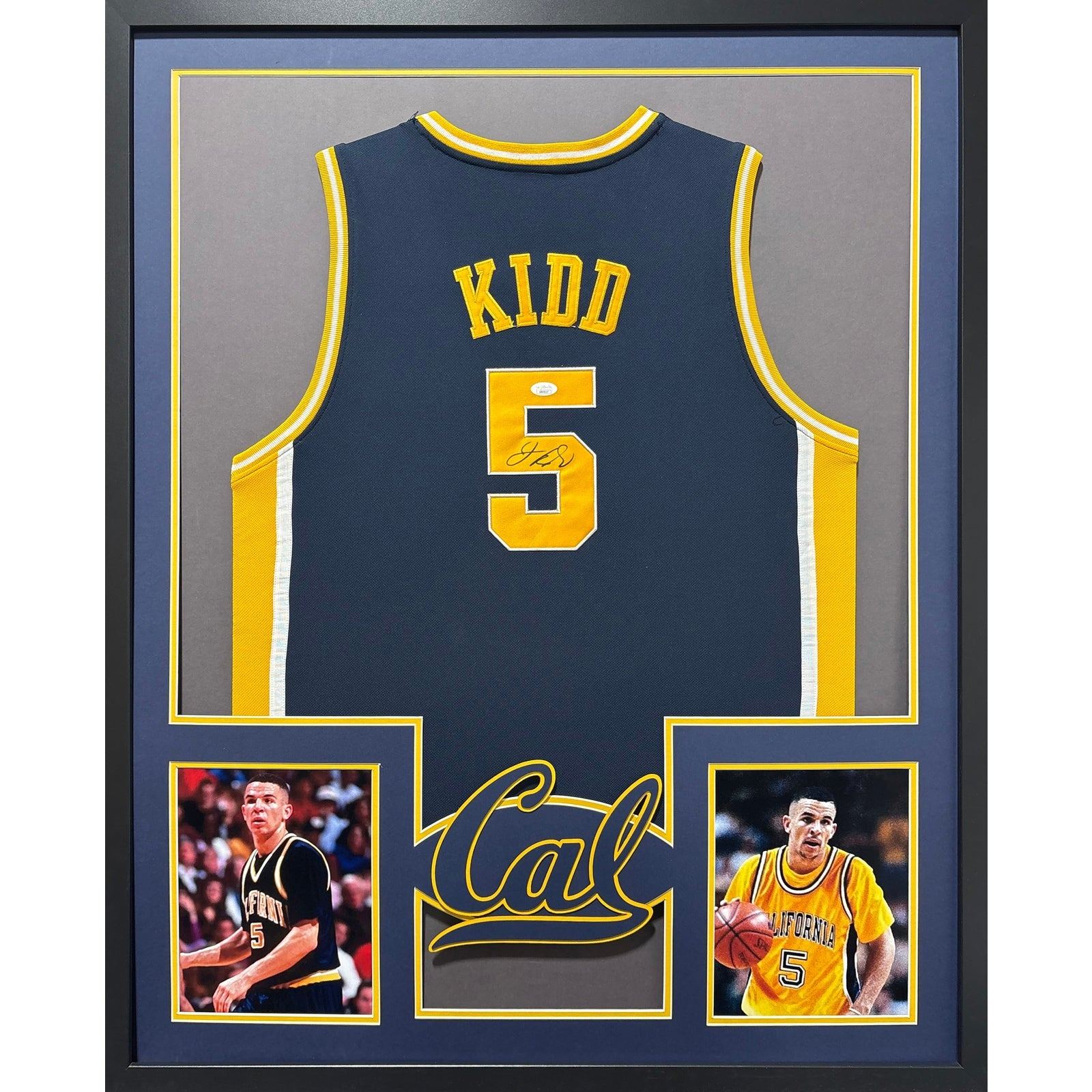 Jason Kidd Framed Signed Jersey JSA Autographed Cal California