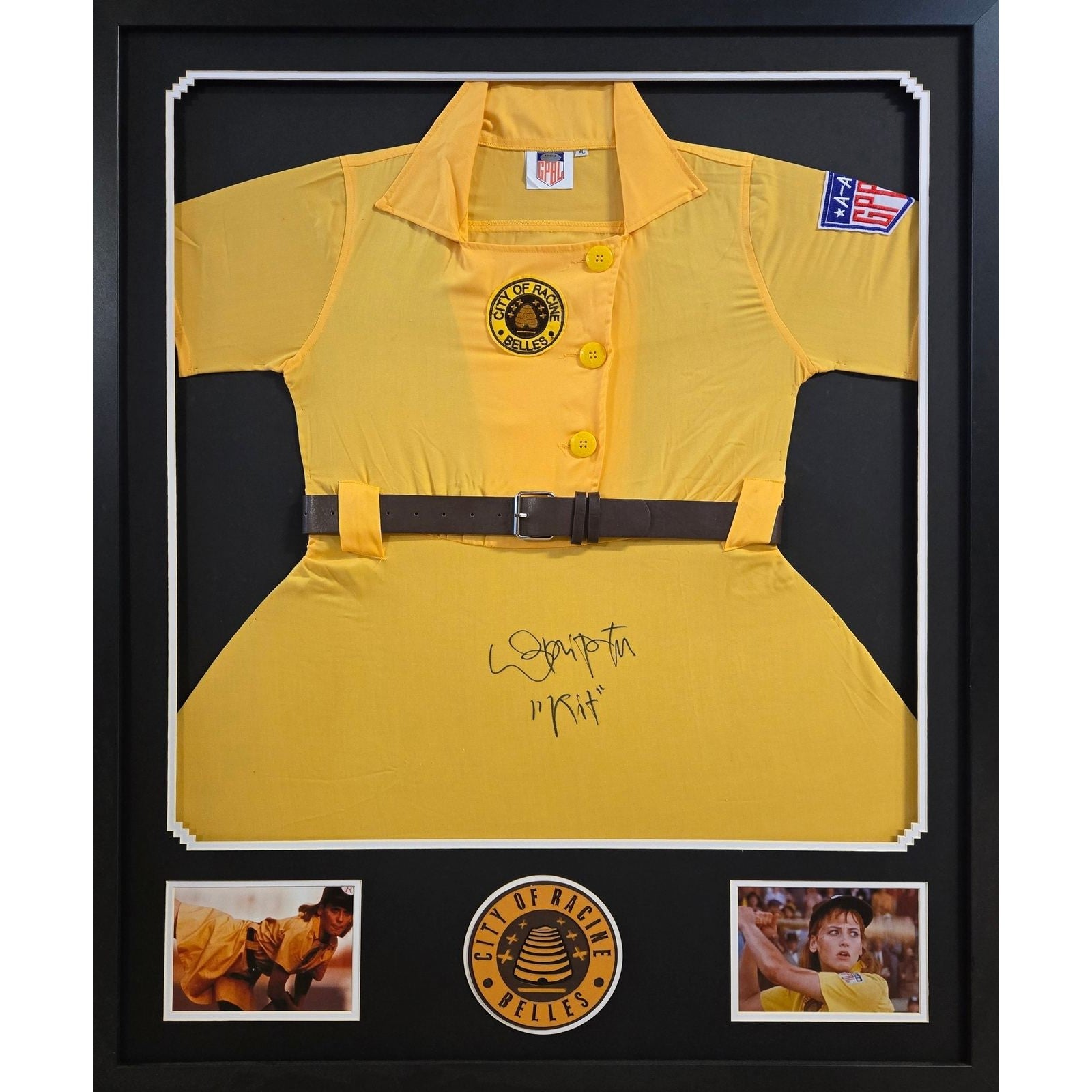 Lori Petty Kit Signed Framed Dress A League Of Their Own JSA Authenticated
