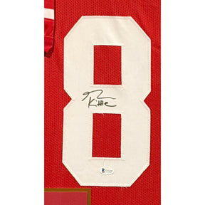George Kittle Framed Signed Red Jersey Beckett Autographed SF 49ers NS