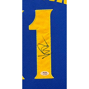 Klay Thompson Framed Signed Jersey PSA/DNA Autographed Warriors