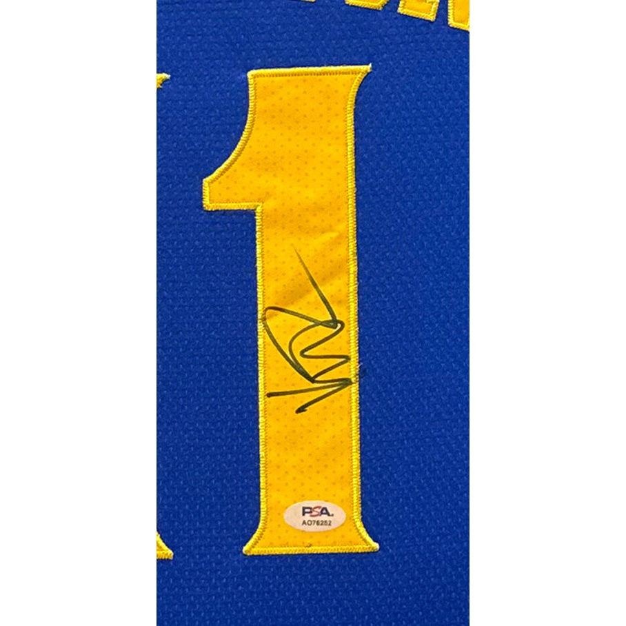 Klay Thompson Framed Signed Jersey PSA/DNA Autographed Warriors