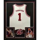 Klay Thompson Framed Signed Jersey Fanatics Autographed Washington State