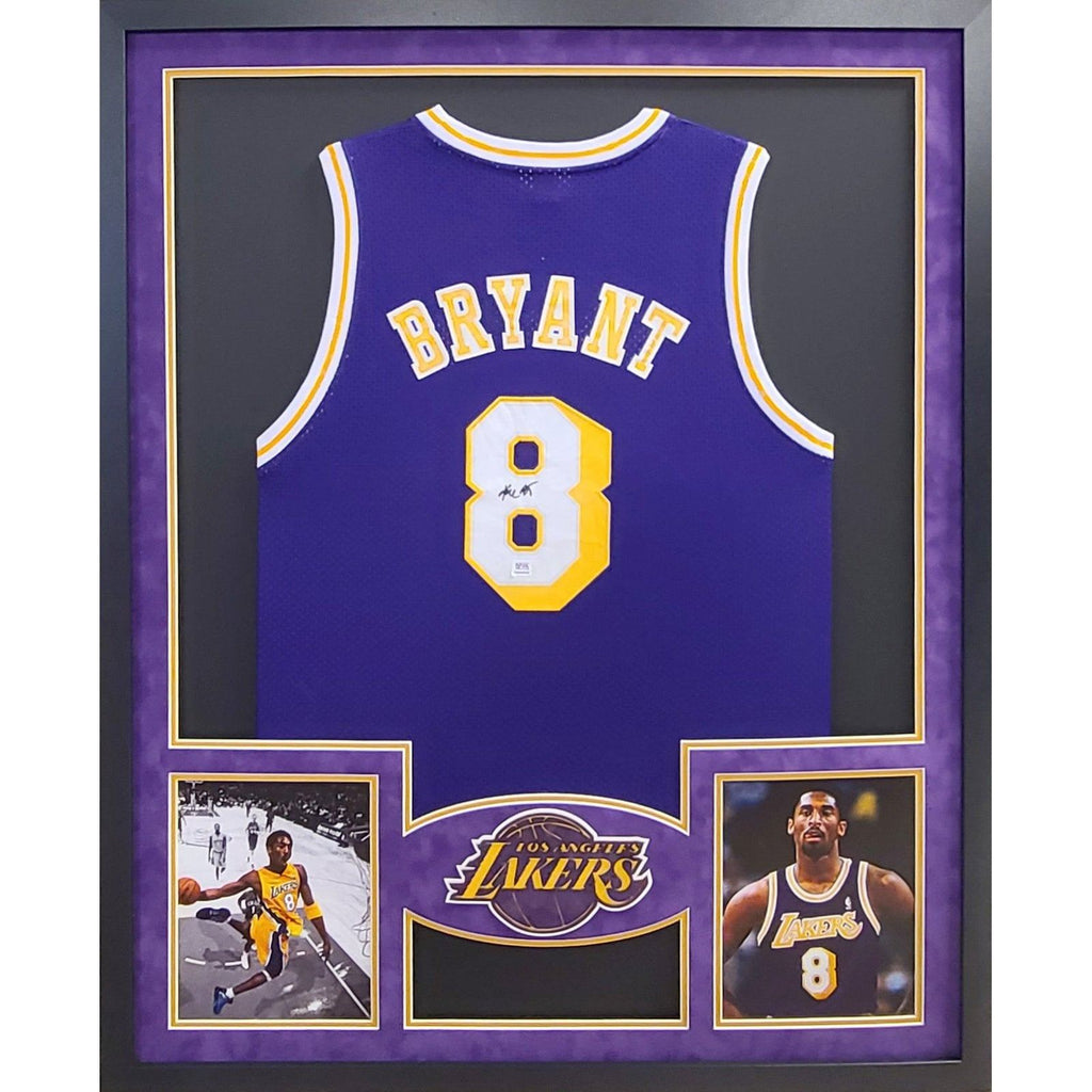 Kobe Bryant Framed Signed Jersey PSA/DNA Autographed Signed LA Lakers