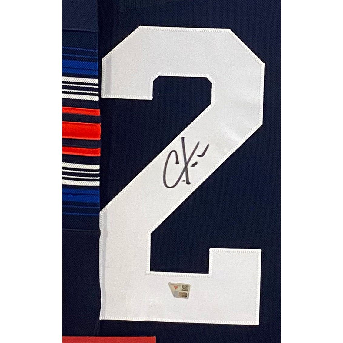 Chris Kreider Framed Signed Jersey Fanatics Autographed New York Rangers