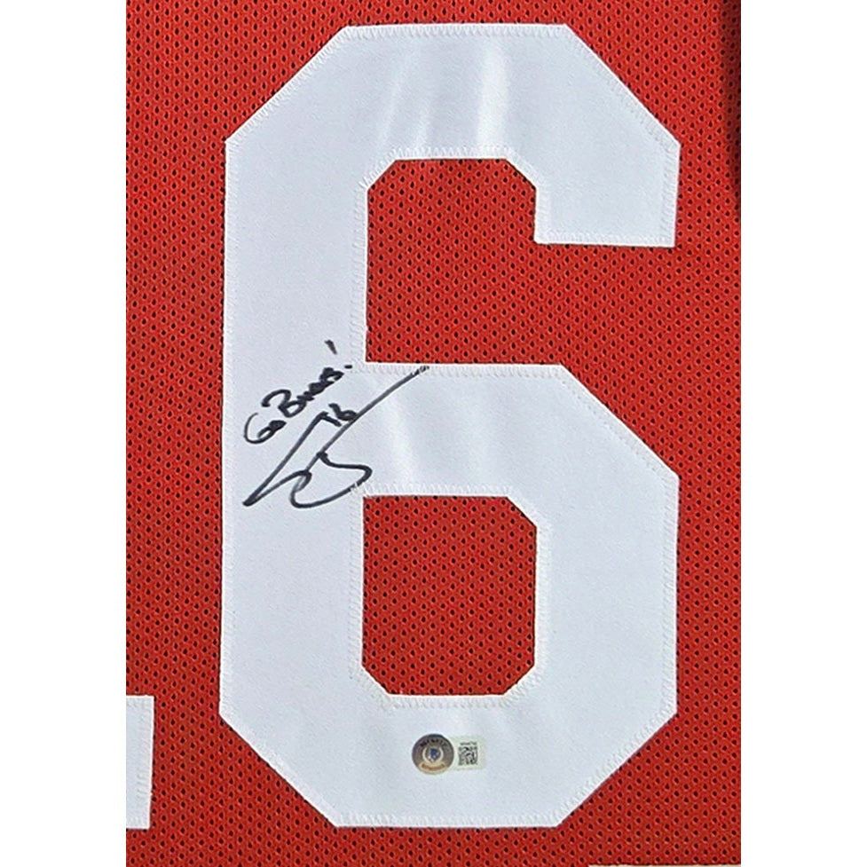 Craig Krenzel Signed Framed Red Jersey Beckett Autographed Ohio State OSU