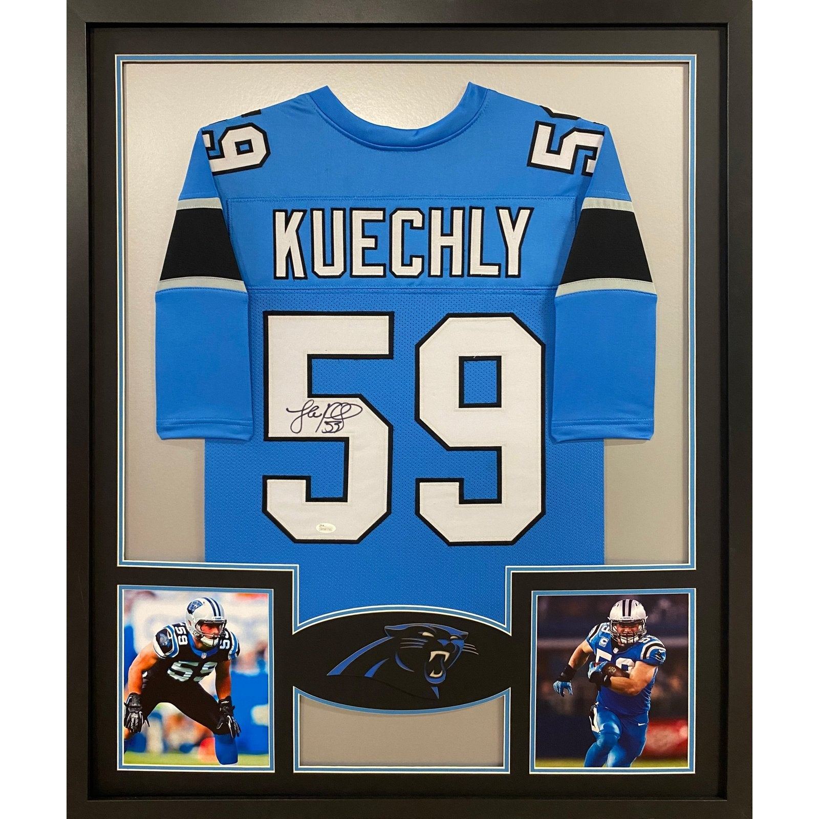 Luke Kuechly Framed Signed Jersey JSA Autographed Carolina Panthers