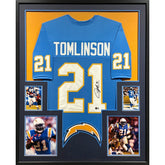LaDainian Tomlinson Framed Jersey Beckett Autographed Signed Chargers TCU