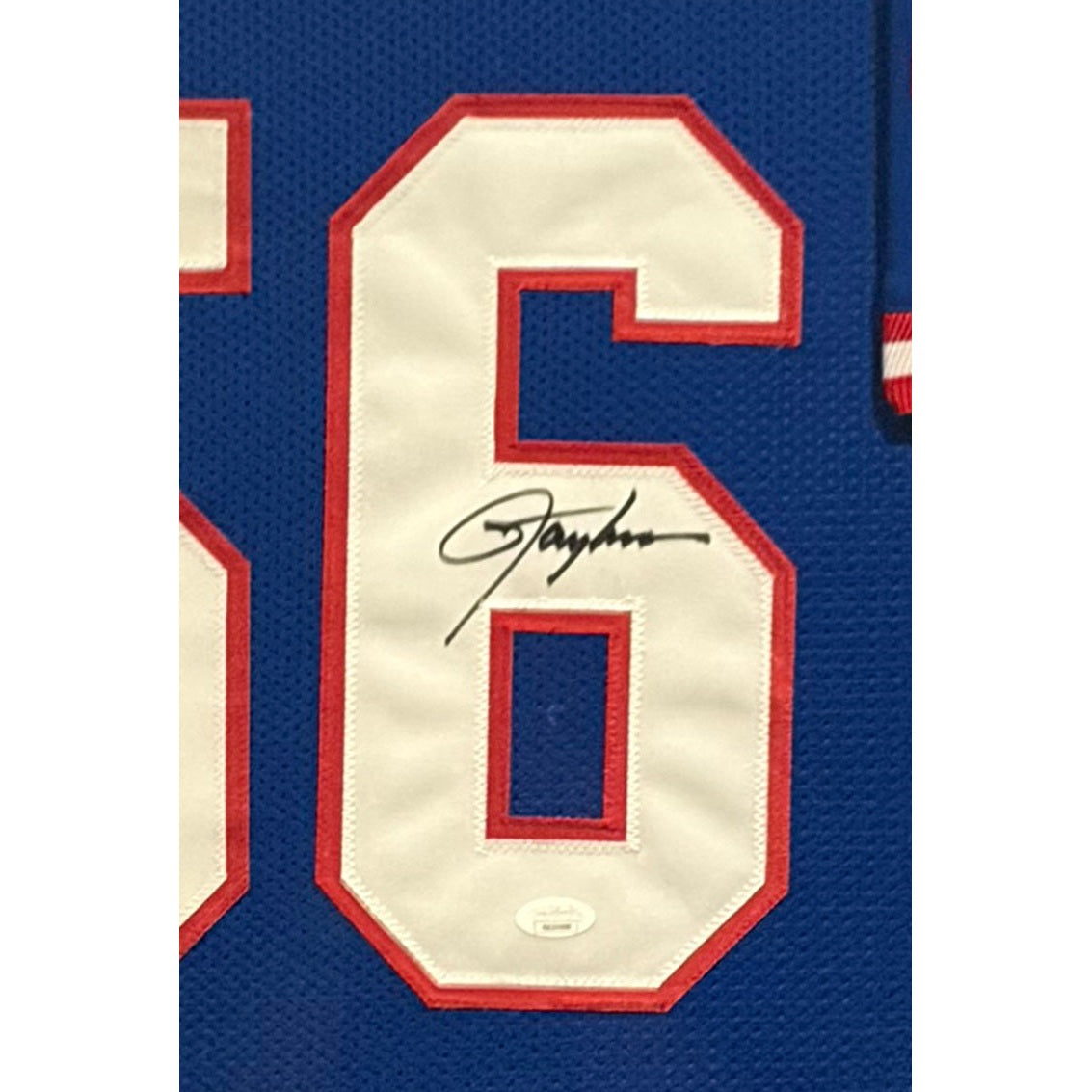 Lawrence Taylor Framed Stat Jersey Beckett Autographed Signed New York Giants