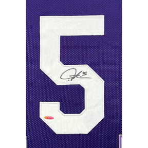 LaDainian Tomlinson Framed Jersey Leaf Autographed Signed TCU Horned Frogs