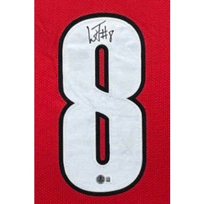 Lamar Jackson Framed Signed Red Jersey Beckett Autographed Louisville
