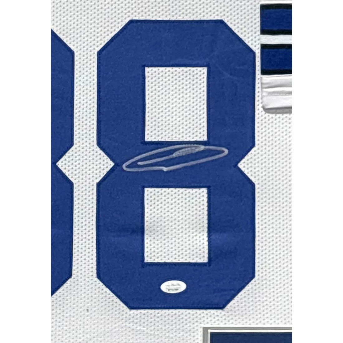 Ceedee Lamb Signed Framed White Jersey JSA Autographed Dallas Cowboys