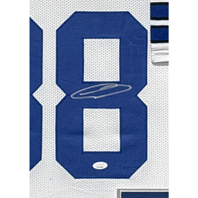 Ceedee Lamb Signed Framed White Jersey JSA Autographed Dallas Cowboys