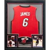 LeBron James Framed Signed Jersey PSA/DNA Autographed Signed Miami Heat