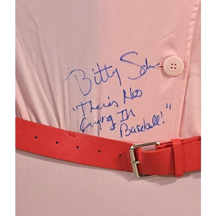Bitty Schram Signed Framed Dress A League Of Their Own JSA Authenticated