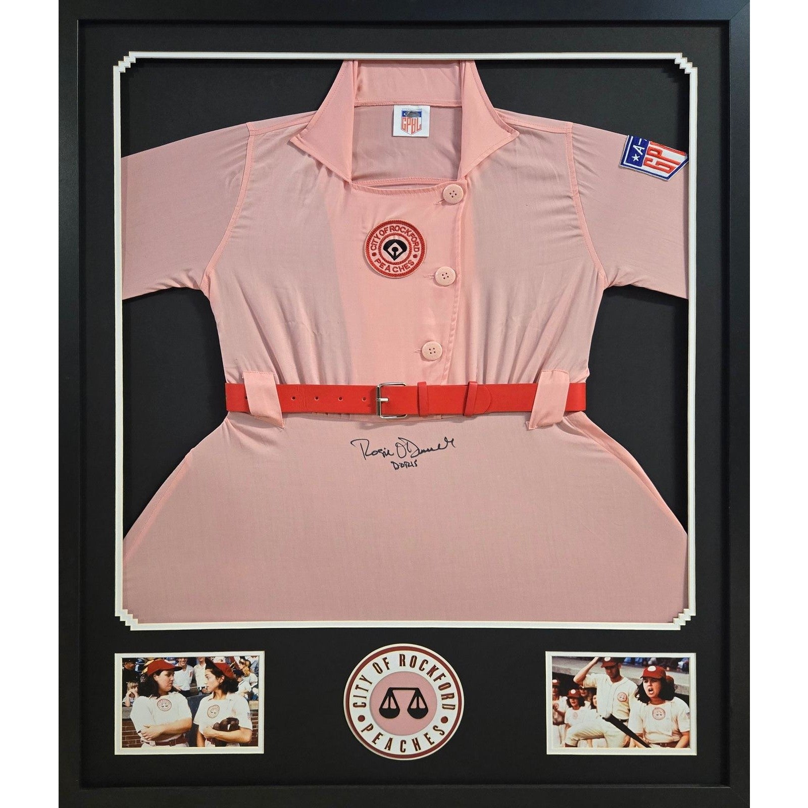 Rosie O'Donnell Signed Framed Dress A League Of Their Own Schwartz COA