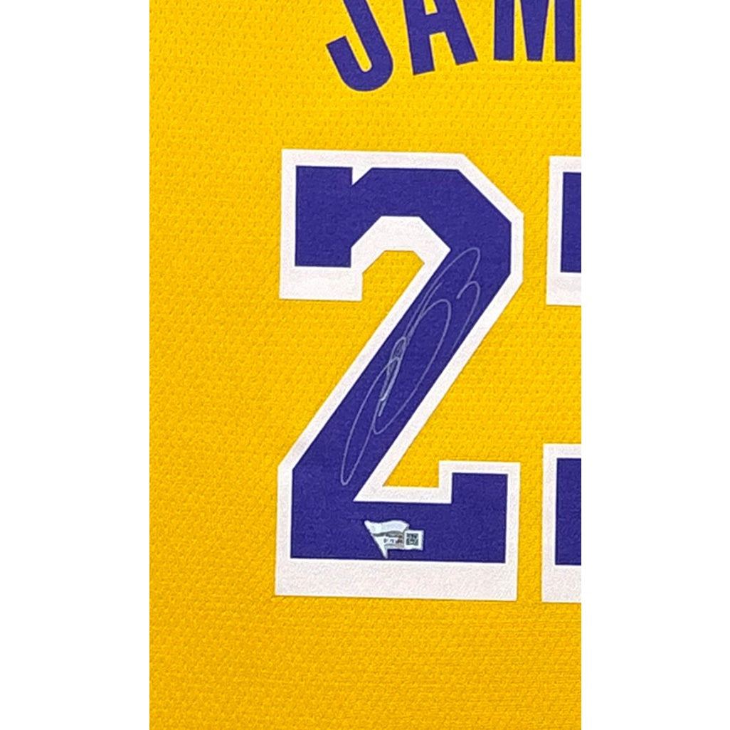 LeBron James Framed Signed Los Angeles Lakers Jersey Autographed PSA/DNA