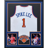 Spike Lee Signed Framed Jersey Beckett Autographed New York Knicks