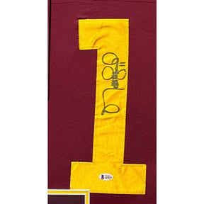 Matt Leinart Signed Framed Jersey Beckett Autographed USC Heisman
