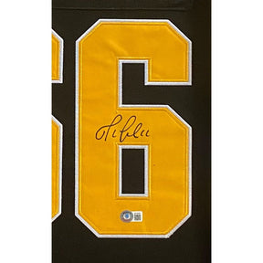 Mario Lemieux Framed White Jersey PSA/DNA Autographed Signed Penguins