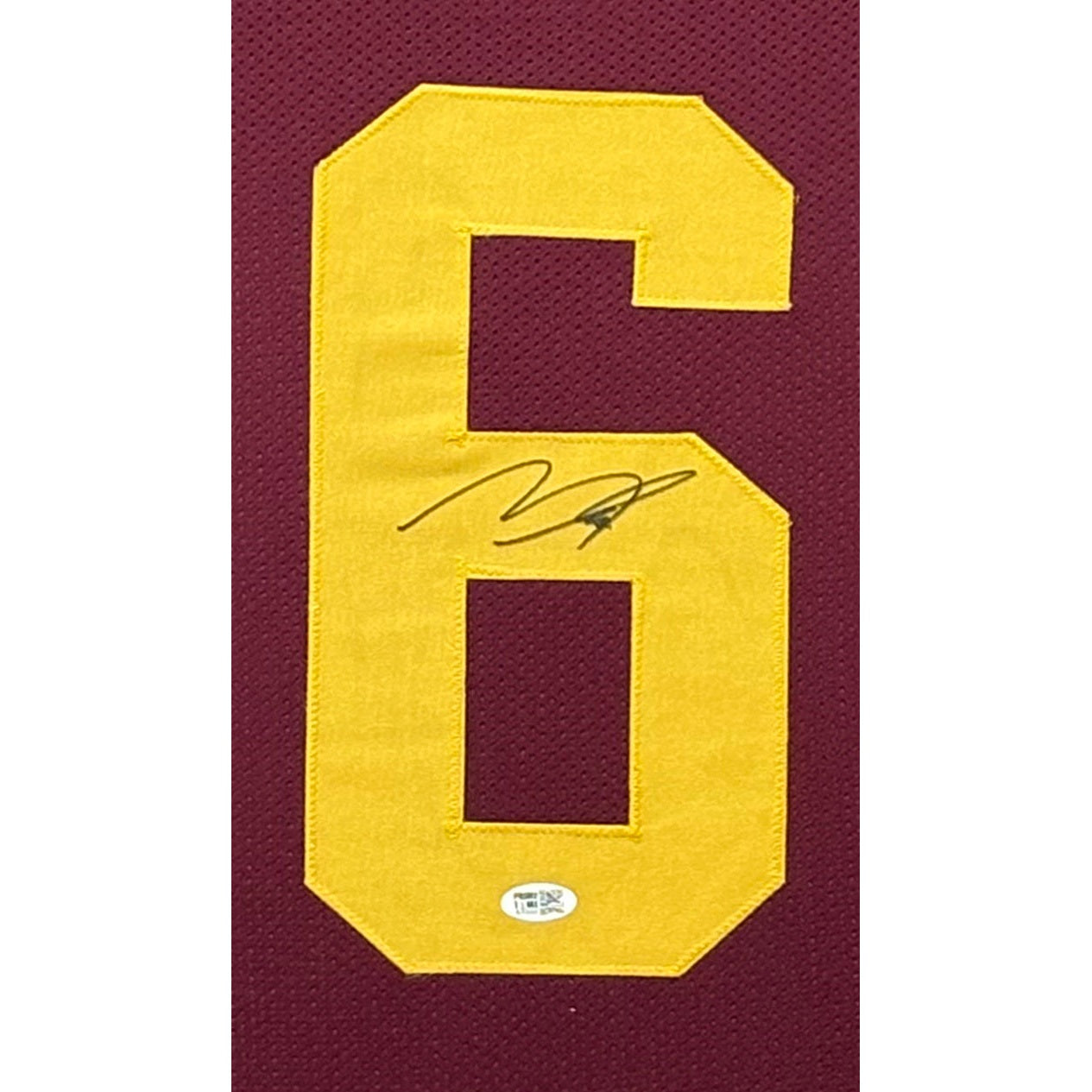 Makai Lemon Framed Jersey Prime Time COA Autographed Signed USC