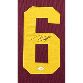 Makai Lemon Framed Jersey Prime Time COA Autographed Signed USC