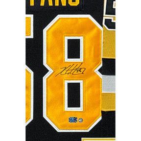 Kris Letang Framed Signed Jersey Frameworth Autographed Pittsburgh Penguins