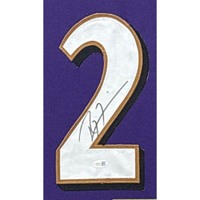 Ray Lewis Framed Jersey JSA Autographed Signed Baltimore Ravens 2P