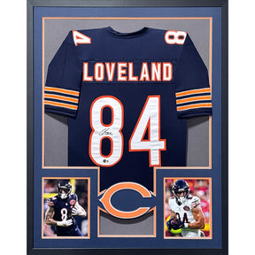 Colston Loveland Framed Signed Bears Jersey Beckett Autographed