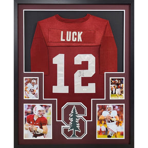 Andrew Luck Signed Framed Jersey JSA Autographed Stanford Colts