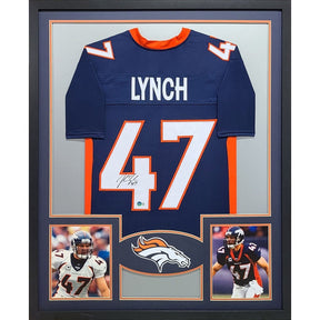 John Lynch Framed Signed Denver Broncos Jersey Beckett Autographed