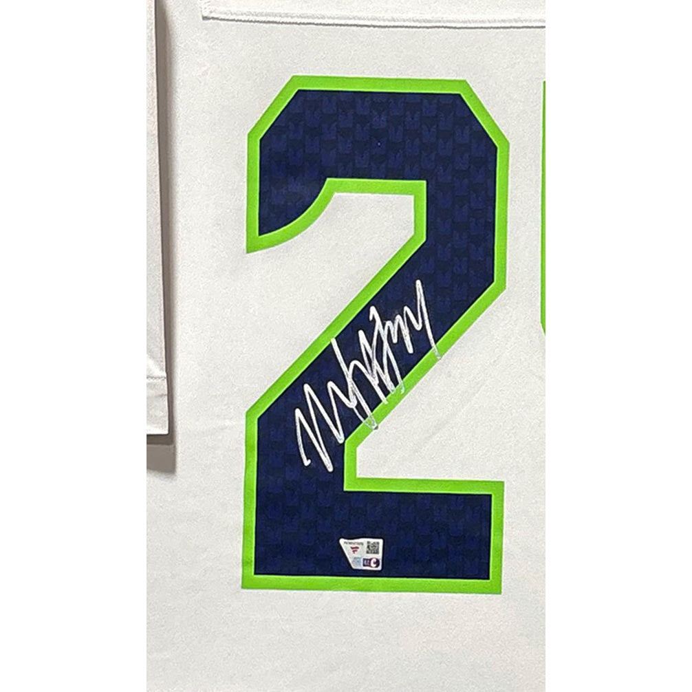 Marshawn Lynch Framed White Jersey Fanatics Autographed Signed Seahawks