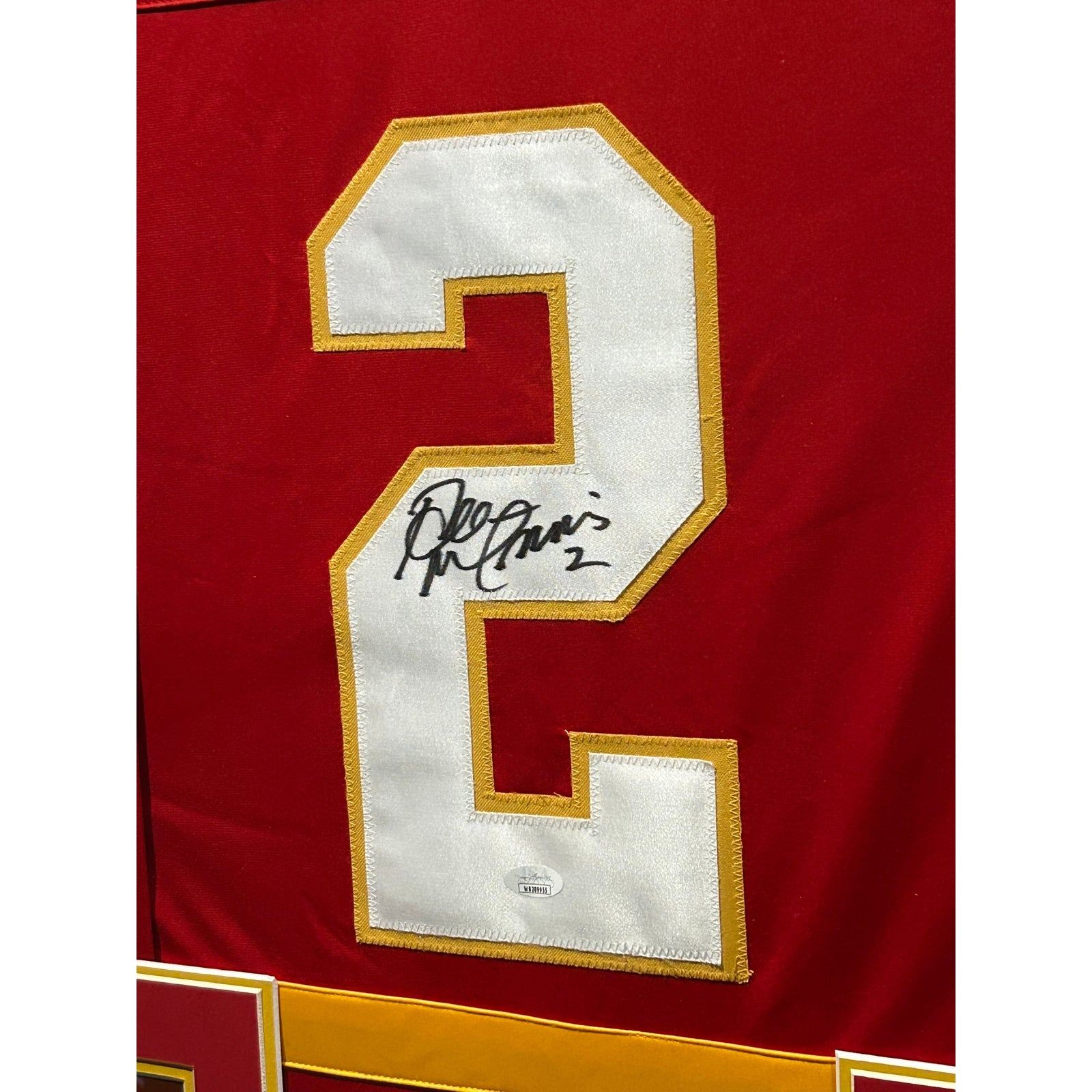 Al Macinnis Framed Signed Jersey JSA Autographed Calgary Flames