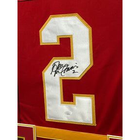 Al Macinnis Framed Signed Jersey JSA Autographed Calgary Flames