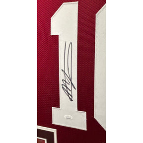 Mac Jones  Framed Signed Jersey JSA Autographed Alabama Heisman