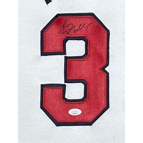Greg Maddux Framed Signed White Jersey JSA COA Autographed Atlanta Braves