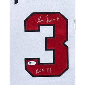 Greg Maddux Framed Signed Jersey Beckett Autographed Atlanta Braves Patches