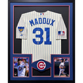 Greg Maddux Framed Signed Jersey MM Authenticated Autographed Chicago Cubs