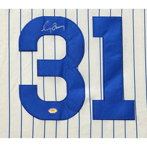 Greg Maddux Framed Signed Jersey MM Authenticated Autographed Chicago Cubs