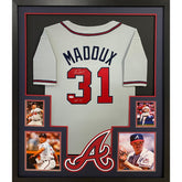 Greg Maddux Framed Signed Jersey PSA/DNA Autographed Atlanta Braves