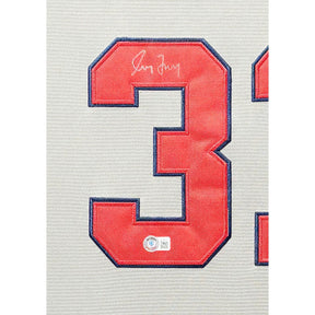 Greg Maddux Framed Signed Grey Jersey Beckett Autographed Atlanta Braves