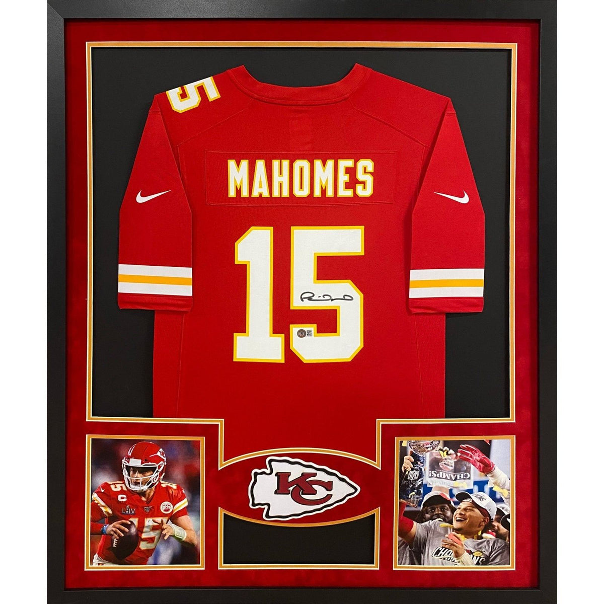 Patrick Mahomes signed framed jersey – Bluff City Memorabilia