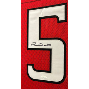 Patrick Mahomes Framed Texas Tech Red Jersey JSA Autographed Signed