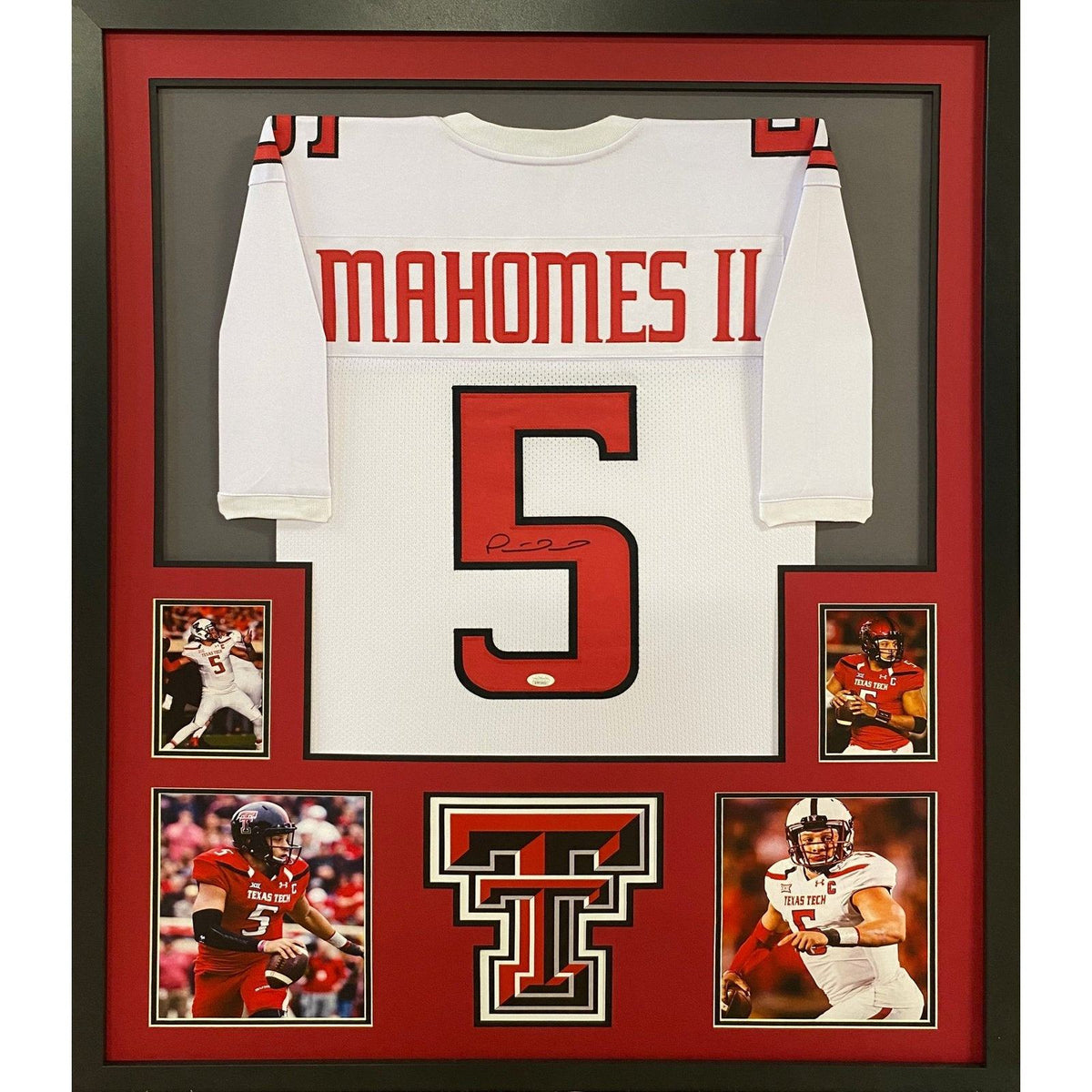 Patrick Mahomes Framed Texas Tech Jersey JSA Autographed Signed