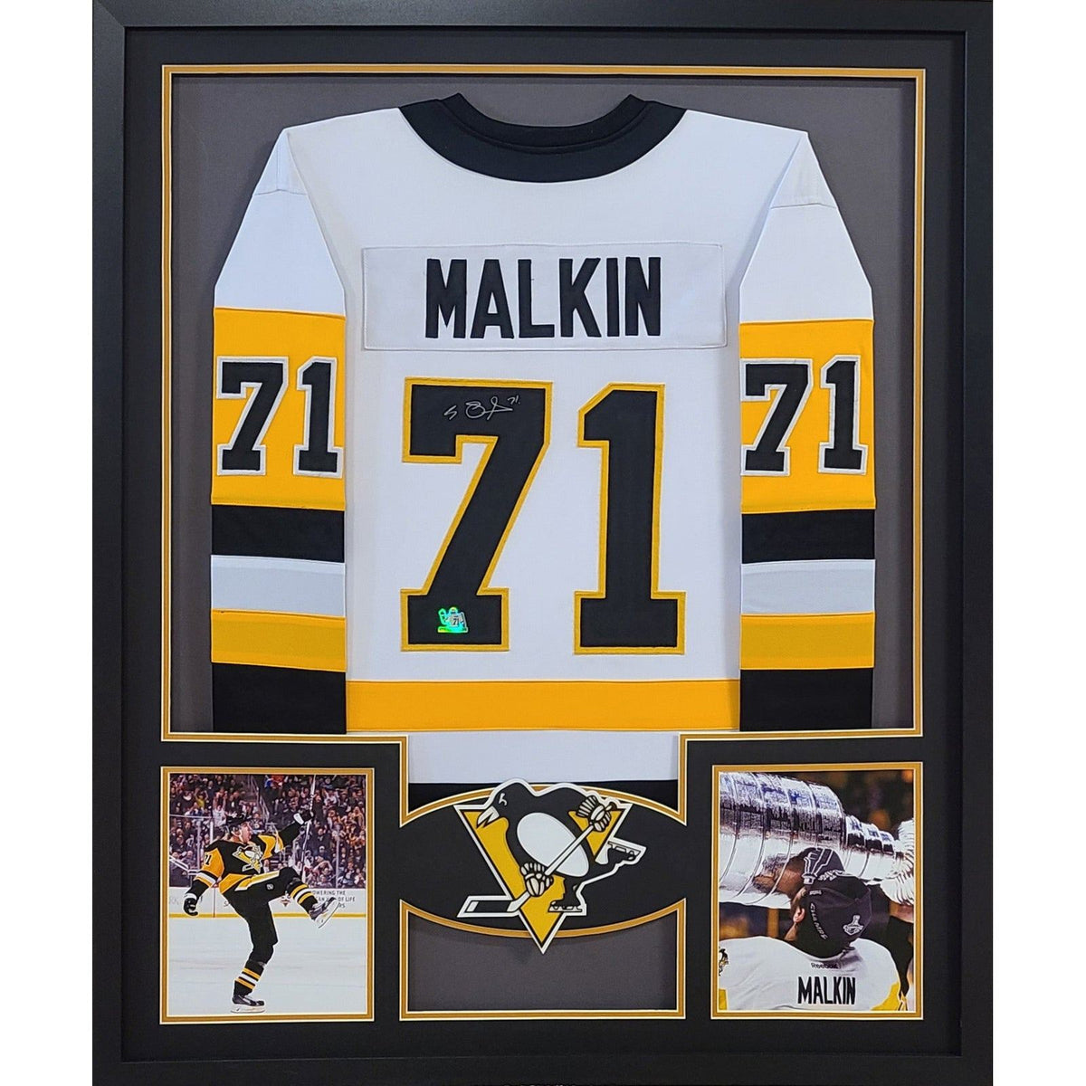 Evgeni Malkin Framed Jersey Autographed Signed Pittsburgh Penguins COA